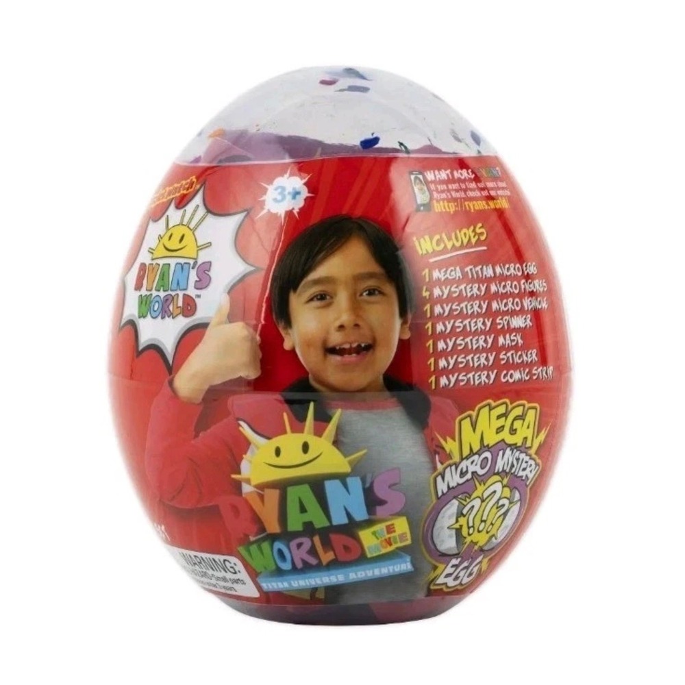 Ryan's World Titan Universe Mega Micro Mystery Egg Surprise Toy Red Titan Movie